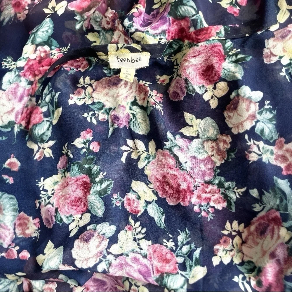 TeenBell Pink and Blue Robe cardigan.